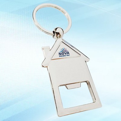 House-Shaped Bottle Opener Keychain for Fun Practical Bottle Opening and Easy Key Carrying