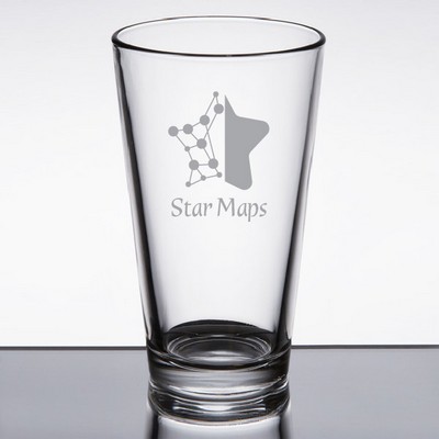 Laser Engraved Libbey® Restaurant Basics 16 oz. Rim Tempered Pint Glass