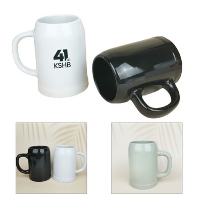 17Oz. Ceramic Stein Beer Mug