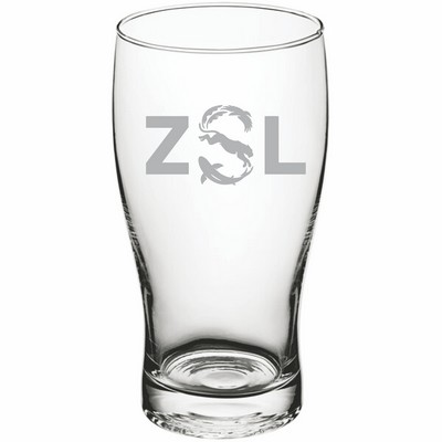 Laser Engraved Acopa 20 oz. Pub Glass