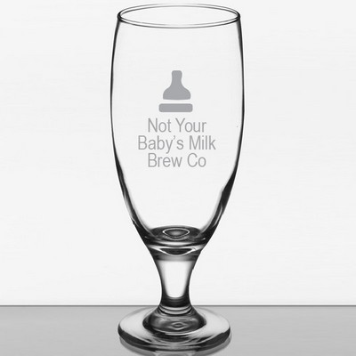 Laser Engraved Libbey® 3804 Embassy 16 oz. Stemmed Pilsner Glass