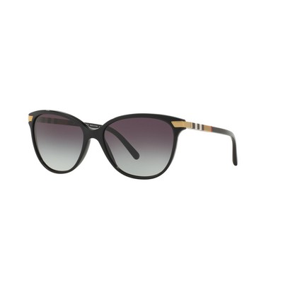 Burberry® Black/Blue Cat Eye Sunglasses (57mmx140mm)