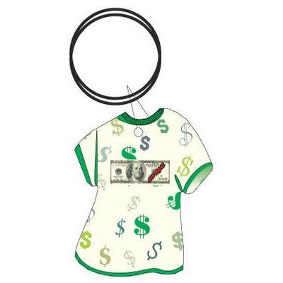 Las Vegas $100 Bill T-Shirt Key Chain w/Clear Mirrored Back (4 Square Inch)