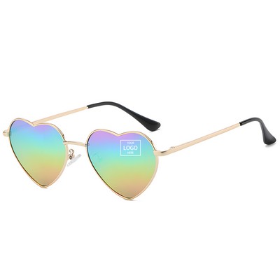 Peach Heart Vintage Sunglasses