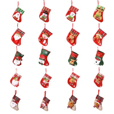 Assorted Mini Christmas Stocking Ornament