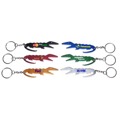 Alligator/ Crocodile Shape Bottle Opener with Key Chain (Large Quantities)