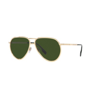 Burberry® Light Gold & Green Scott Sunglasses