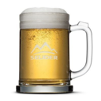 Raleigh Beer Stein - Deep Etch