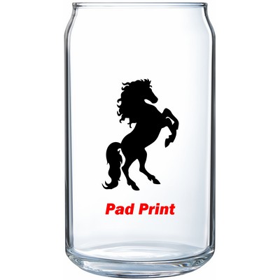 Polar Camel 16 oz Can Glass - Dishwasher Resistant - MADE IN THE USA