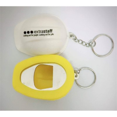 Hard Hat Bottle Opener Keychain