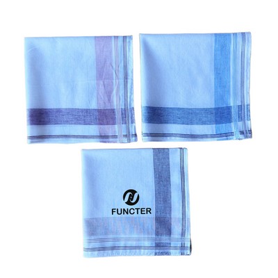 15.7" Square Cotton Handkerchief Hanky
