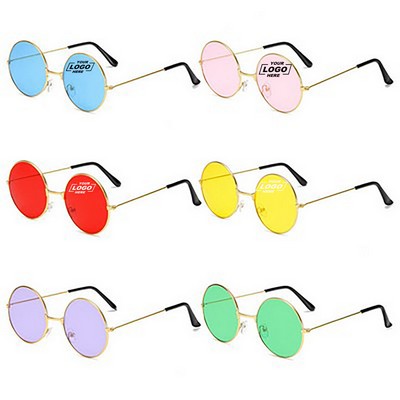 Retro Round Ocean Lens Sun Glasses