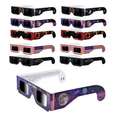 Custom Printed Safety Solar Eclipse Glasses