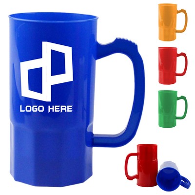 22Oz Plastic Beer Stein Mug
