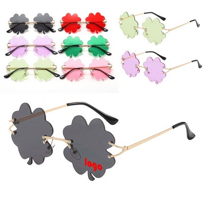Four Leaf Clover Shaped Sunglasses