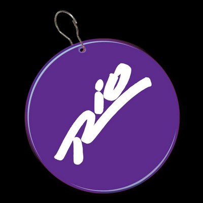 2 1/2" Purple Plastic Medallion Badge(Digi-Printed)