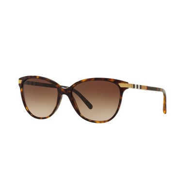 Burberry® Dark Havana Brown Cat Eye Sunglasses (57mmx140mm)