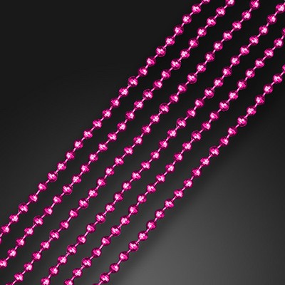 7mm Pink Disco Ball Mardi Gras Beads - BLANK