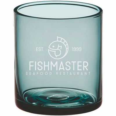 Laser Engraved Acopa Pangea 10 oz. Blue Rocks / Old Fashioned Glass