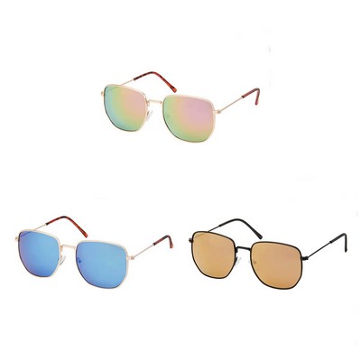 Jade Oversized Mirror Square Sunglasses