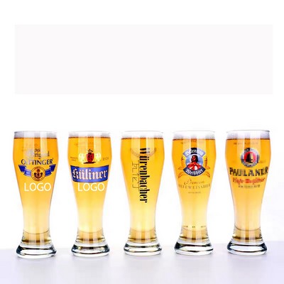 Customizable 16oz Pilsner Beer Glass with Engraved Design
