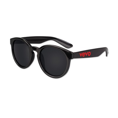 Black Round Lens Sunglasses