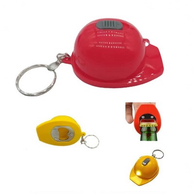 Helmet LED Bottle Opener Keychain