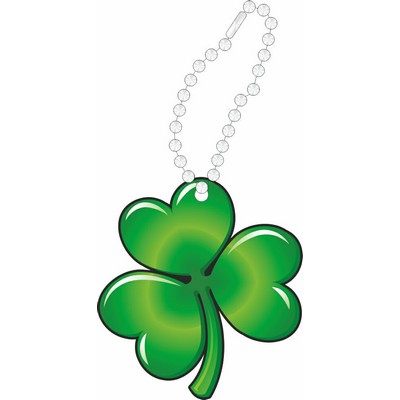 Shamrock Promotional Line Key Chain w/ Black Back (10 Square Inch)