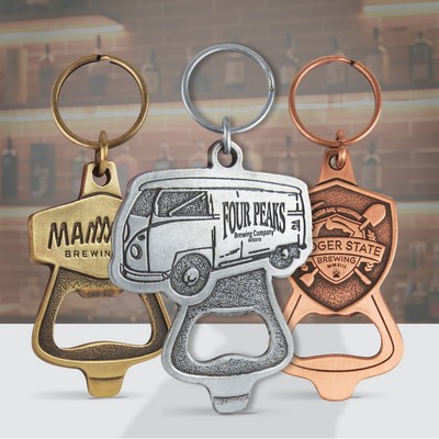 Custom 2-in-1 Can and Bottle Key Chain Opener (Classic)