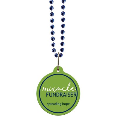 Circle Medallion w/Mardi Gras Beads