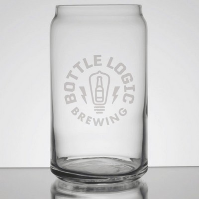 Laser Engraved Libbey® 209 16 oz Can Glass