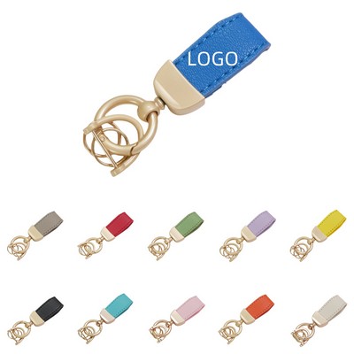 Leather Car Keychain