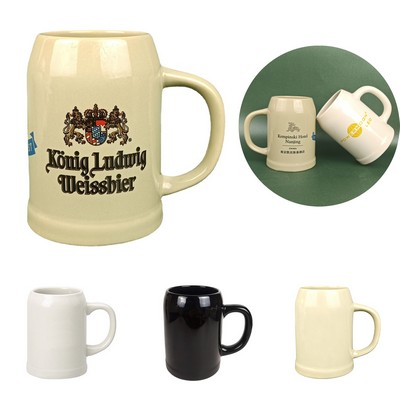 17 Oz. Ceramic Stein Beer Mug