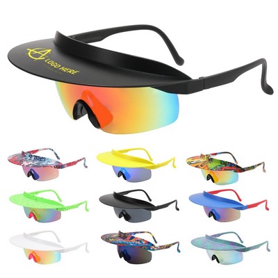 Cycling UV400 Windproof Visor Sunglasses
