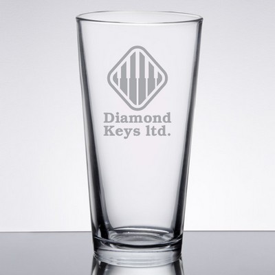 Laser Engraved Libbey® Restaurant Basics 22 oz. Rim Tempered Mixing Glass