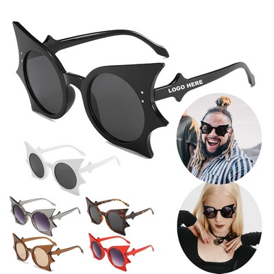 Custom Novelty Party Accessories Funny Halloween Bat Shaped Glasses Butterfly Sunglasses