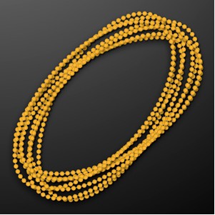 Golden Yellow Round Beads (Non-Light Up) 7mm 33" - BLANK
