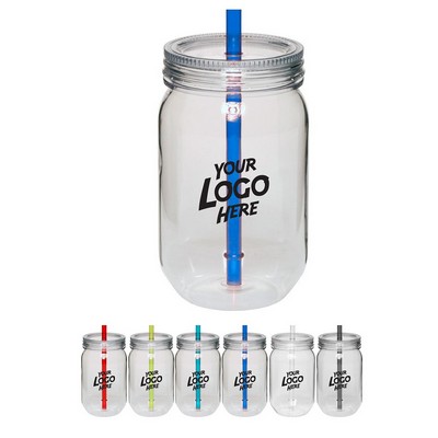 Single Wall Mason Jars 24 oz