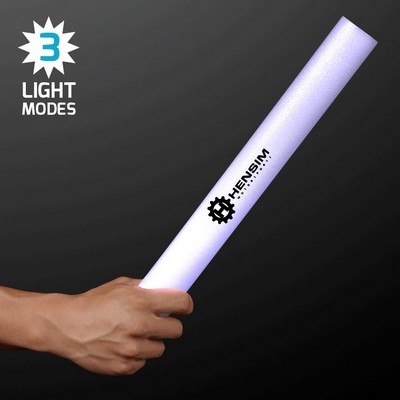 White LED Foam Sticks 16" Cheer Sticks - PRINTED