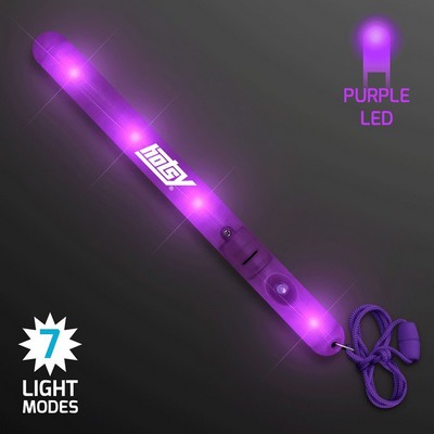 Flashing LED Purple Patrol Wand - PRINTED