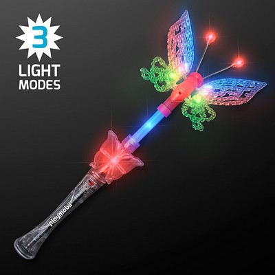 Large Musical Blinking Butterfly Wand - PRINTED